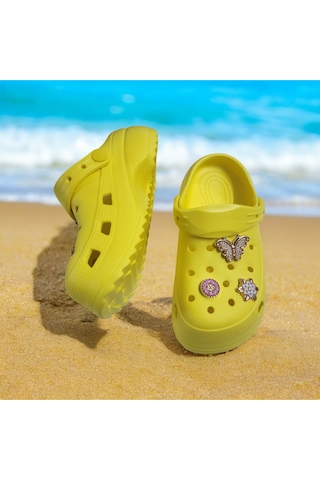 Çocuk Günlük Taş Sticker Detaylı Eva Plaj Terliği 001