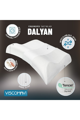 Viscomavi Dalyan Ergonomik & Ortopedik Visco Yastık