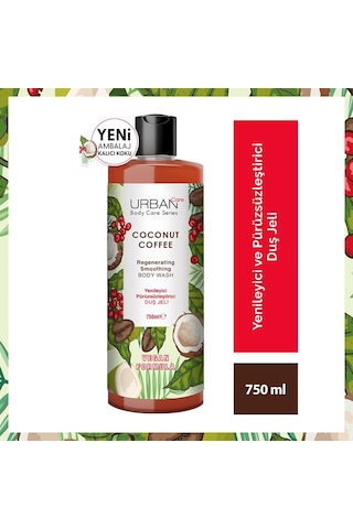 Urban Care Coconut Coffee Yenileyici Ve Pürüzsüzleştirici Duş Jeli, 750 Ml Diğer