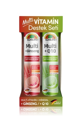 Sunlife Multivitamin Destek Seti - Multi +ginseng & Multi +q10 Sunlife Multivitamin Destek Seti - Multi +ginseng & Multi +q10