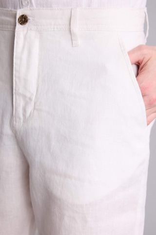 Defacto %100 Keten Regular Fit Yazlık Bermuda Şort D9931ax25smwt33 Beyaz