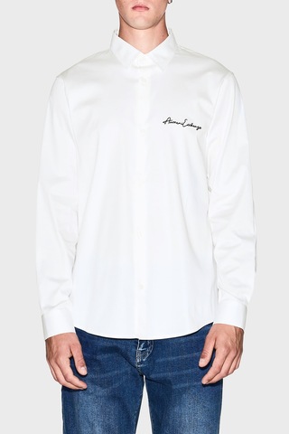 Armani Exchange Erkek Gömlek Xm001224 Af10192 U0009 Beyaz Beyaz