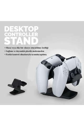 Çift Oyun Kumanda Standı - İkili Stand - Xbox One, Ps5, Ps4, Pc, Steelseries, Steam Evrensel Tasarım