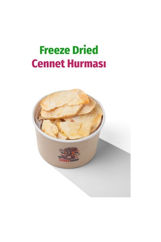 Freeze Dried Dilim Cennet Hurması Dondurularak Kurutulmuş Meyve Cipsi 60 G