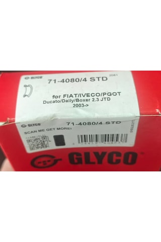 Iveco Fiat F1a Ana-kol Yatak Takım Glyco 71-4080/4 Std H1020/5 Std 1 Set