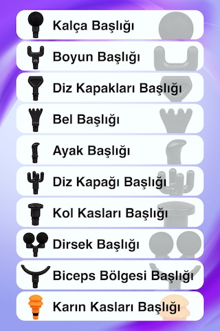 Thomax Masaj Tabancası 10 Başlıklı Profesyonel Masaj Aleti Gümüş