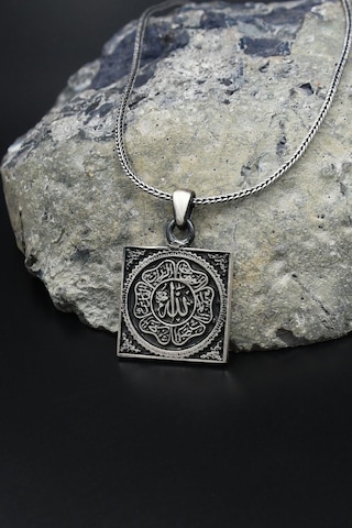 ''allah'' Yazılı 925 Ayar Gümüş Erkek Kolye Zincir 901558 Gümüş