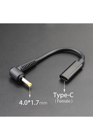 Yaozixa Usb-c Female Pd Adaptör Kablosu - 7.9x5.5mm Ve Çeşitli Dc Plug'lar İle 90w Laptop Şarjı
