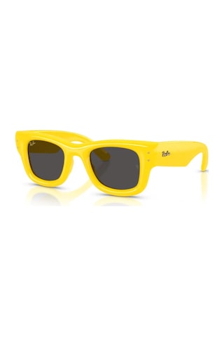 Ray-ban Rb 4940 683087 50 Wayfarer Puffer Unisex Kare Sarı Kemik Güneş Gözlüğü Sarı