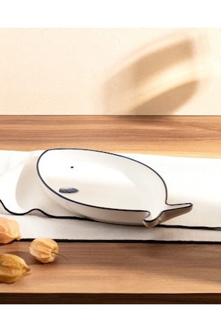 Madame Coco Marine 26 Cm Kayık Tabak Td - Marıne - 02 Kayık Tabak-mavi