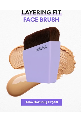 Özel Kesim Çok Fonksiyonlu Fondöten Fırçası Layering Fit Face Brush 38014389