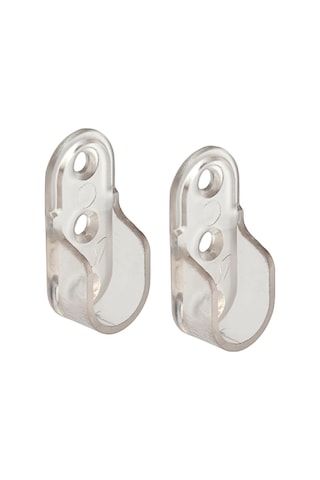 Badem10 Askı Flanşı Oval Dolap Elbise Askı Asma Aparatı Plastik Aparat 45 Mm 2 Adet Sku: Smg8690010230263 Diğer