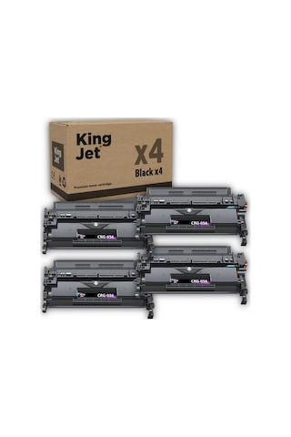 Kingjet Canon Uyumlu Mf553 Standart Kapasiteli 4'lü Paket Uyumlu Toner Çipli Crg-056