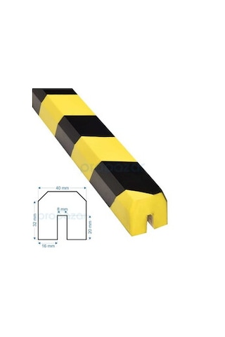 Puffyguard Profil Koruyucu U - Model U - 1 Metre - 40x32x20x8x16mm - Tip : G Bb