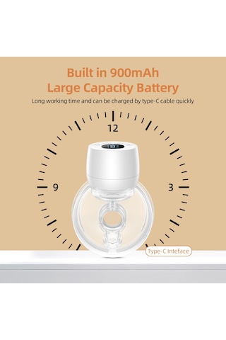 Moveevo Giyilebilir Göğüs Pompası Eller Serbest Elektrikli Göğüs Pompası Emzirme İçin 3 Mod 9 Emiş Seviyesi Düşük Gürültü