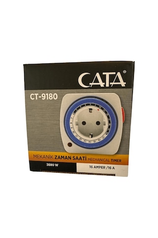 Cata Ct-9180 3680w 16 Amper Mekanik Zaman Saati 8 Adet