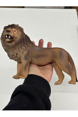Plastik Oyuncak Büyük Boy Hayvan Aslan 17 Cm