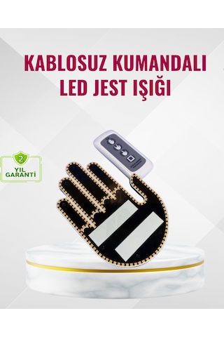 Naylon Bantlı Kolay Montajlı Araç Jest Işığı Sarı