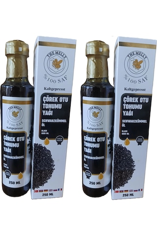 The Melly Çörekotu Tohumu Yağı 250 Ml Soğuk Pres Çörek Otu Yağı 2adet, Melly