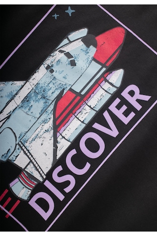 Cigit Dıscover Baskılı T-shırt 8-12 Yaş Siyah SIYAH