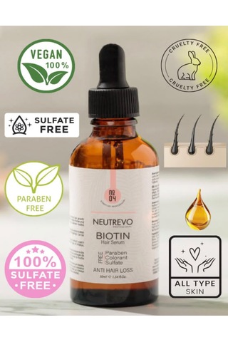 Neutrevo Professional No:4 Biotin Serisi Dökülme Karşıtı Saç Bakım Serumu 50 Ml