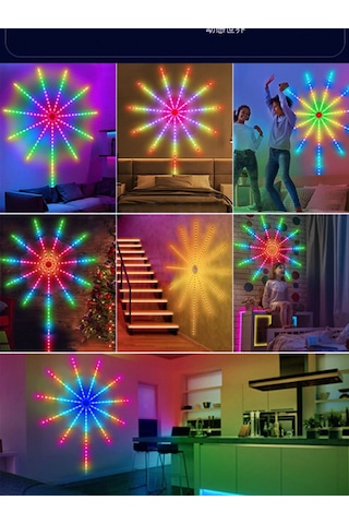 Müzik Ritimli Akıllı Rgb Led Şerit Aydınlatma - Efektli Ambiyans Lambası 5w - Usb Bağlantılı