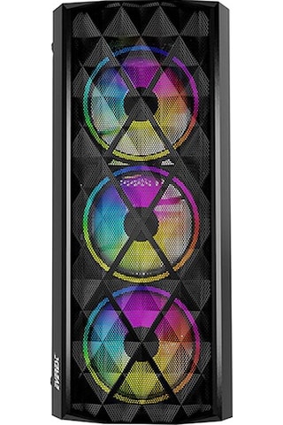 Everest Bumpy 4*12Cm Rainbow Fan Tempered Camlı Gaming Oyuncu Kasası