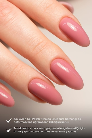 Alix Avien Yavruağzı Kalıcı Oje 57-yoğun Renk Veren Jel Oje 12 Ml-nail Uv Gel Polish 57