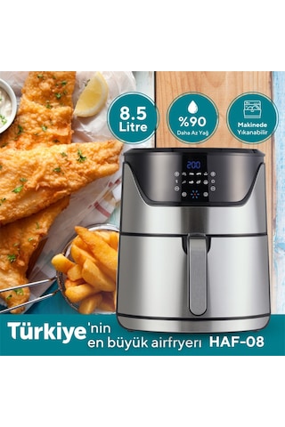 Kumtel HAF-08 Digital Fastfryer (Yağsız Fritöz Airfryer)