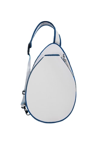 Suntek Tenis Çantası Taşınabilir Çok Beyaz-mavi-kenarlar