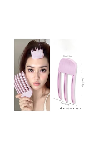 1 Adet Kadın Basit Yüksek Kafatası Saç Aksesuarları Kabarık Pembe