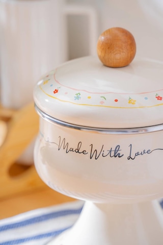 Made With Love Emaye Ayaklı Şekerlik - 12 Cm