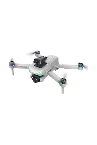 R08 Kumandadan Ekranlı Drone Çift Kamera Yedek Bataryalı App Kontrollü Quadcopter