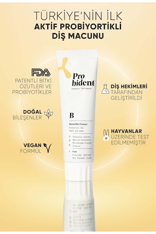Probident Akgünlük Özütü İlaveli Probiyotik Diş Macunu 75 ML