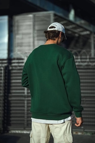 Novalisse Erkek Bisiklet Yaka 3 İplik Pamuklu Basic Sweatshirt - Haki Çoklu Renk
