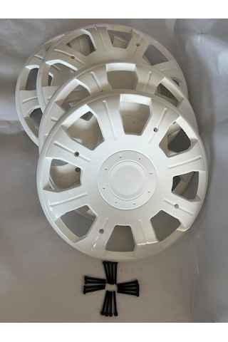 Karsan Peugeot Pejo J9 Premier Beyaz Renk Jant Kapağı Takımı 4 Adet + 16 Adet Vidası İle Beraber