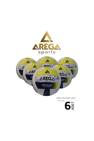 Arega Voleybol 6 Adet Antrenman Topu Tvb-40251 001 Beyaz