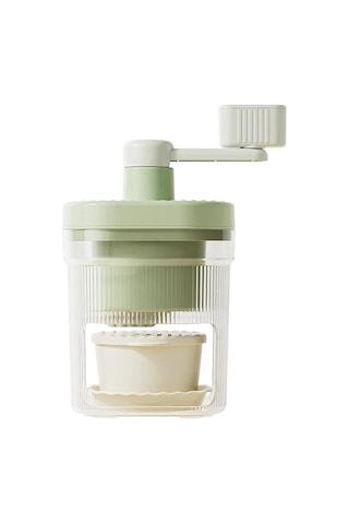 Jialan Traş Buz Makinesi Küçük Manuel Buz Kırıcı Ev El-krank Yeşil