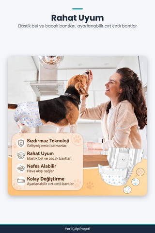 Medium Beden Evcil Hayvan Külot Bez - Ultra Emici - Hızlı Kuruyan