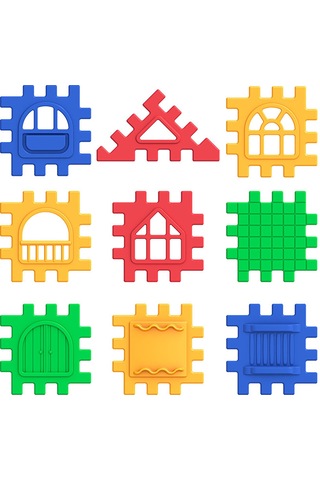 Dede Puzzle City 64 Parça 5 Adet