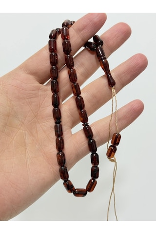 Doğal Kaya Damla Kehribar Tesbih 33lük 11,55 Gram K016
