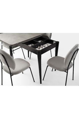 Mobilgen Sadece Masa Beyaz 65+65 Gonca Açılabilir Masa Beyaz