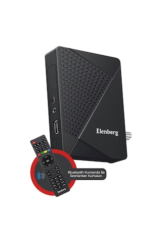 Elenberg ELB-2023B Çanaklı Çanaksız İnternet TV Destekli Bluetooth Kumandalı Full HD Uydu Alıcı