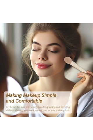 Fondöten, Pudra, Kapatıcı Ve Göz Farları İçin Sentetik Makyaj Fırçası Seti İle Makyaj Becerilerinizi Geliştirin