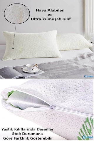 Visco Yastık Ortopedik Terletmeyen 4 Adet Visko Uyku Yastığı