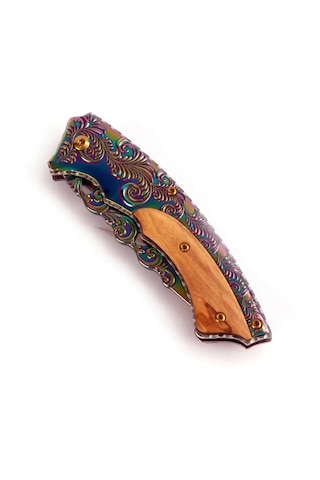 Chris Reeve 2530 Monarch Rainbow Kamp Çakı Bıçak Kahverengi