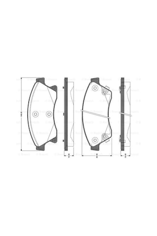 Opel Astra J 1.6 2009-2016 Bosch Ön Balata N11.1546