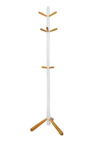 Just Home Viva Ayaklı Askılık - Beyaz / Natürel - 173 Cm Beyaz / Natürel Beyaz - Naturel