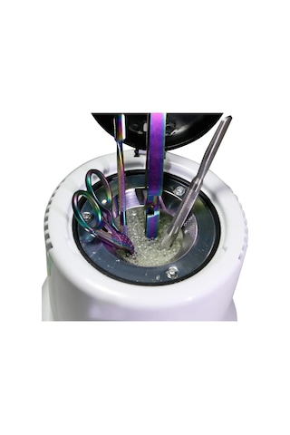 120g Sterilizatör Manikür Ekipmanları Kutusu Pot Nail Art Kuvarsit Boncuk Yüksek Sıcaklık Cam Topu Araçları