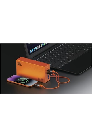 Nettech Nt-pw43 22.5w 10000 Mah Taşınabilir Powerbank - Turuncu